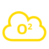 Sauerstoffwolken-Symbol (gelb)