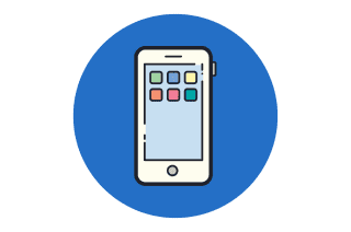 smartphone avec applications