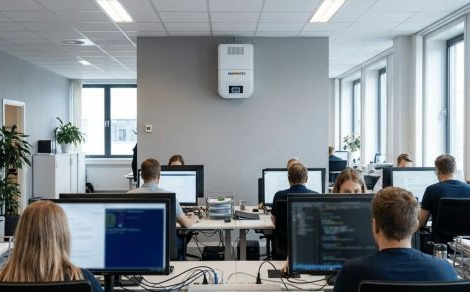 Ein Murprotec Luftbehandlungssystem im Büro