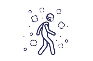 Icon für verschmutzte Außenluft