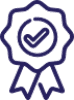 Ikone der Medaille (blau)