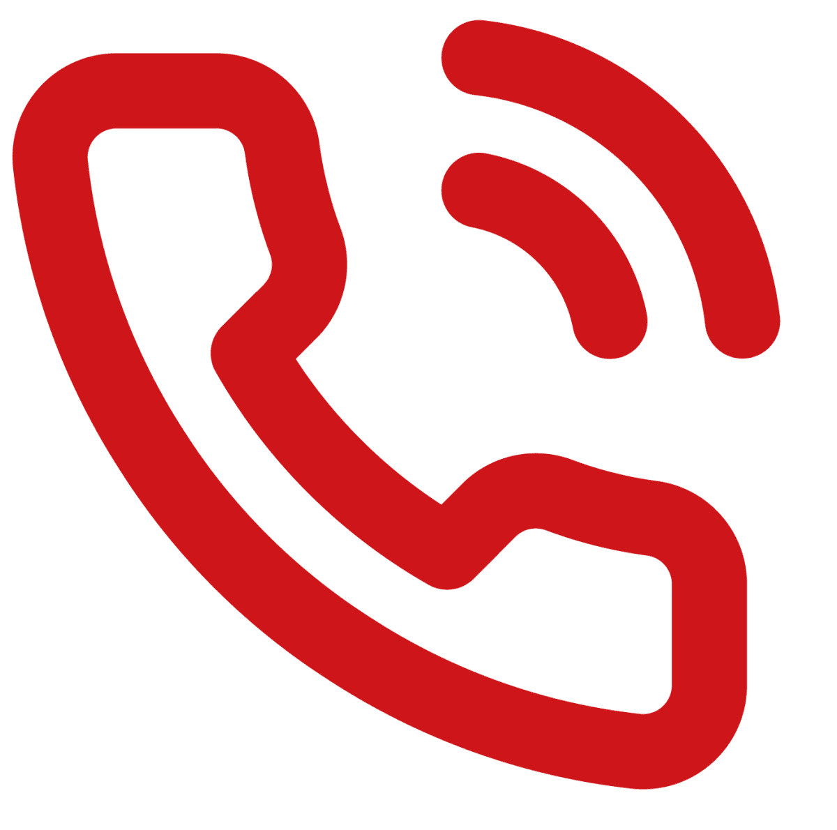 Ikone eines Telefons (rot)
