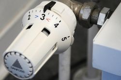 Le thermostat du chauffage est réglé sur la position 3